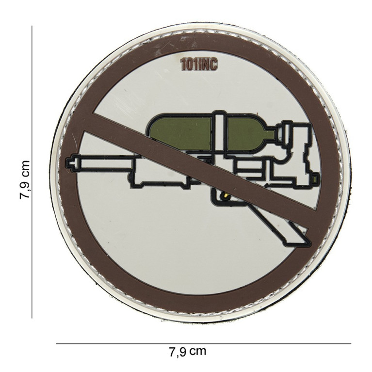 Patch 3D PVC "super soaker" brown