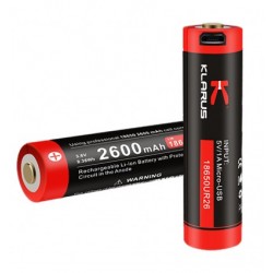 Batterie rechargeable prise micro USB pour lampe AR10/FX10/RS11/ST15/XT11/XT2C