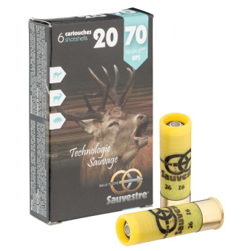 CARTOUCHES SAUVESTRE GROS GIBIER - CAL. 20/70