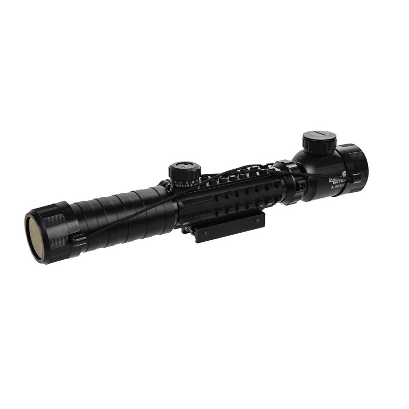 LUNETTE 3-9X32 EG ROUGE ET VERT LANCER TACTICAL