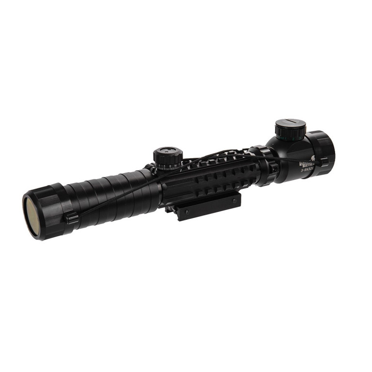 LUNETTE 3-9X32 EG ROUGE ET VERT LANCER TACTICAL