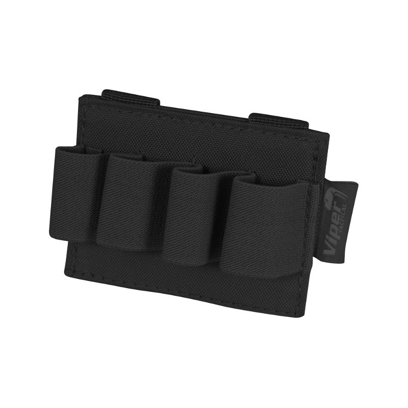 Porte cartouche Molle 4 emplacements BLACK