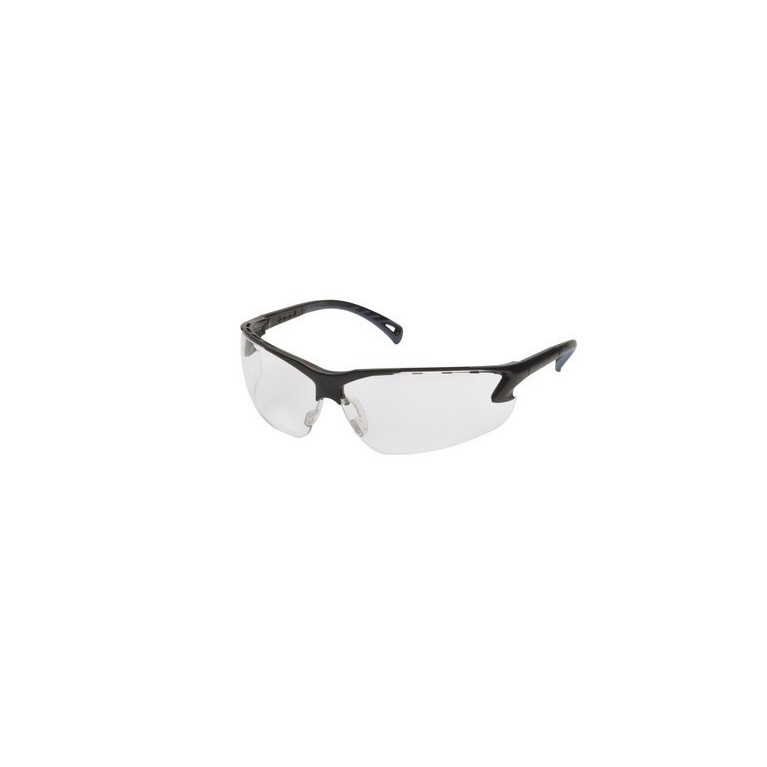 LUNETTES DE PROTECTION CE TRANSPARENTES BRANCHES NOIRES