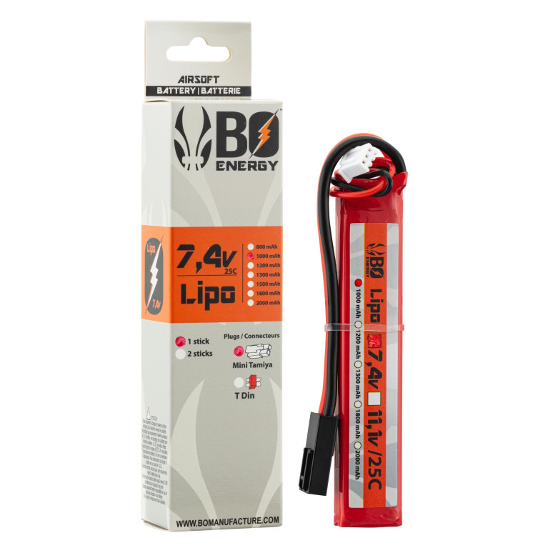 Batterie LIPO 7.4v 1000MaH T-DEAN