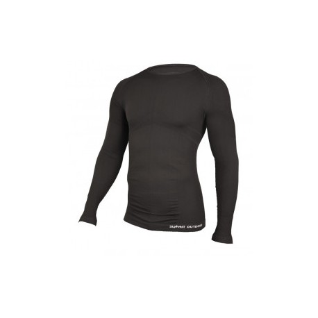 TEE-SHIRT TECHNICAL M.LONGUES COL ROND NOIR - Taille S