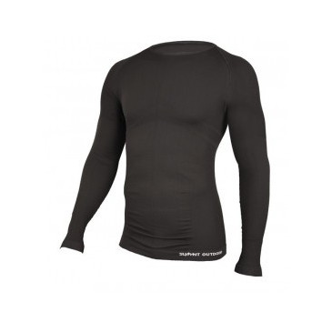 TEE-SHIRT TECHNICAL M.LONGUES COL ROND NOIR - Taille S