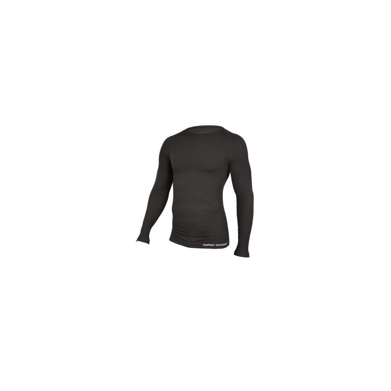 TEE-SHIRT TECHNICAL M.LONGUES COL ROND NOIR - Taille S