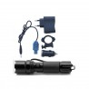 Lampe SWISS ARMS rechargeable blanche (12V+220V+collier 25,4mm+cable USB) 