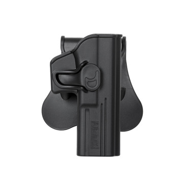 HOLSTER RIGIDE AMOMAX G2 GAUCHER GLOCK AIRSOFT NOIR