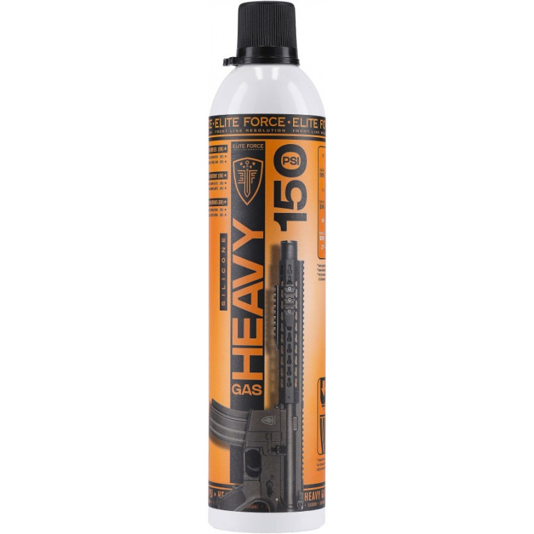 BOMBE GAZ 560 ML ELITE FORCE HEAVY GAS MAINTENANCE 150 PSI (HUILE SILICONE)