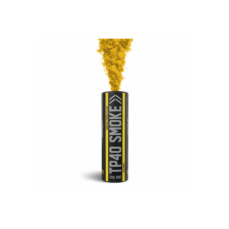 Fumigène TP40 à goupille supérieure JAUNE