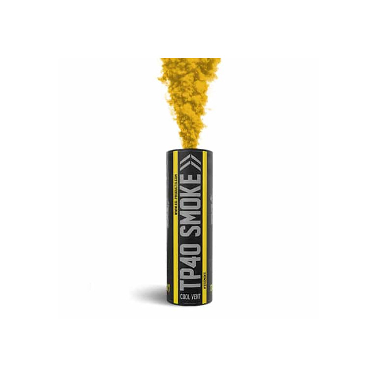 Fumigène TP40 à goupille supérieure JAUNE