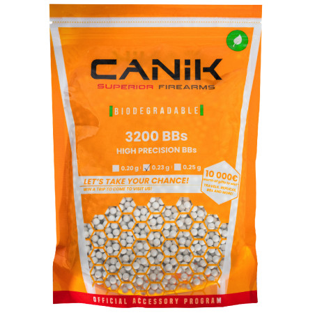 Billes CANIK BIO 0,20 g Blanche Sachet 3200BBs