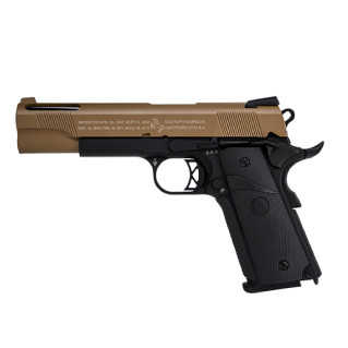 Colt 1911 Combat Gaz (Tan Slide, Black Lower) GBB