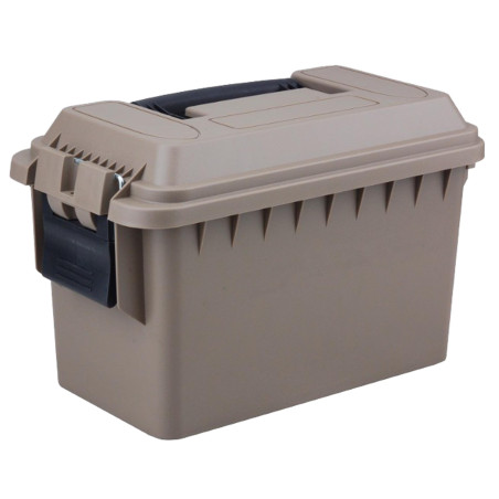 CAISSE MUNITION POLYMÈRE CAL.50 TAN 30X16X17.5 CM