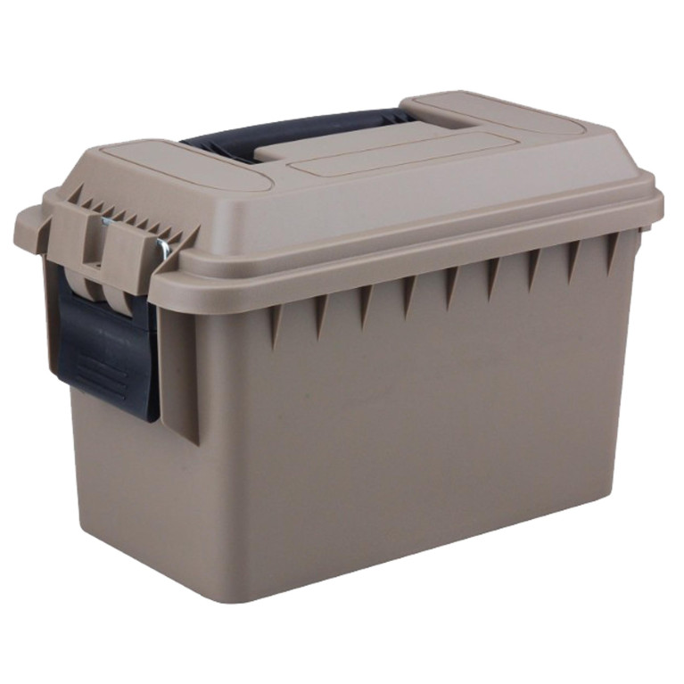 CAISSE MUNITION POLYMÈRE CAL.50 TAN 30X16X17.5 CM