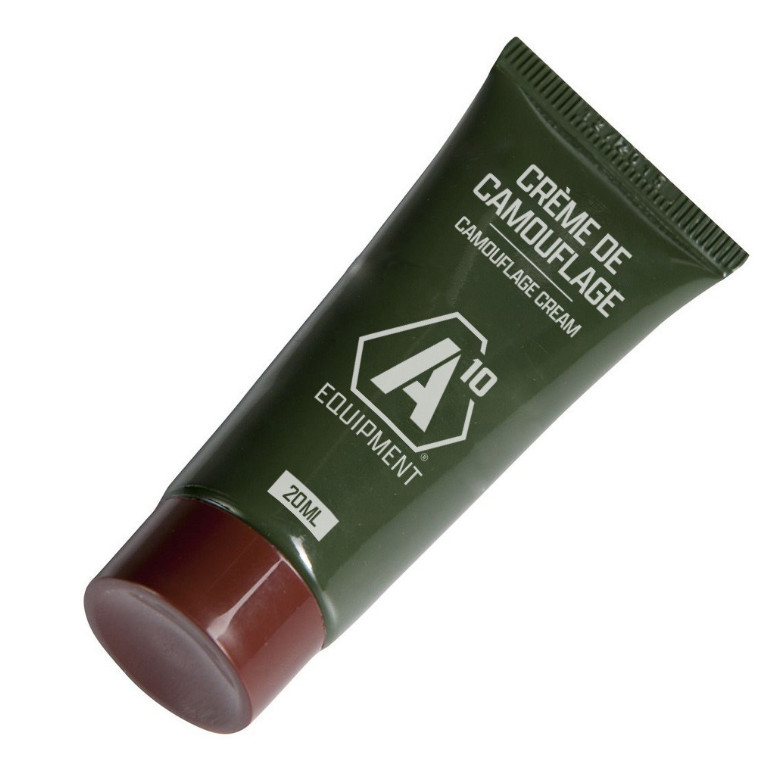 Tube de crème de camouflage marron