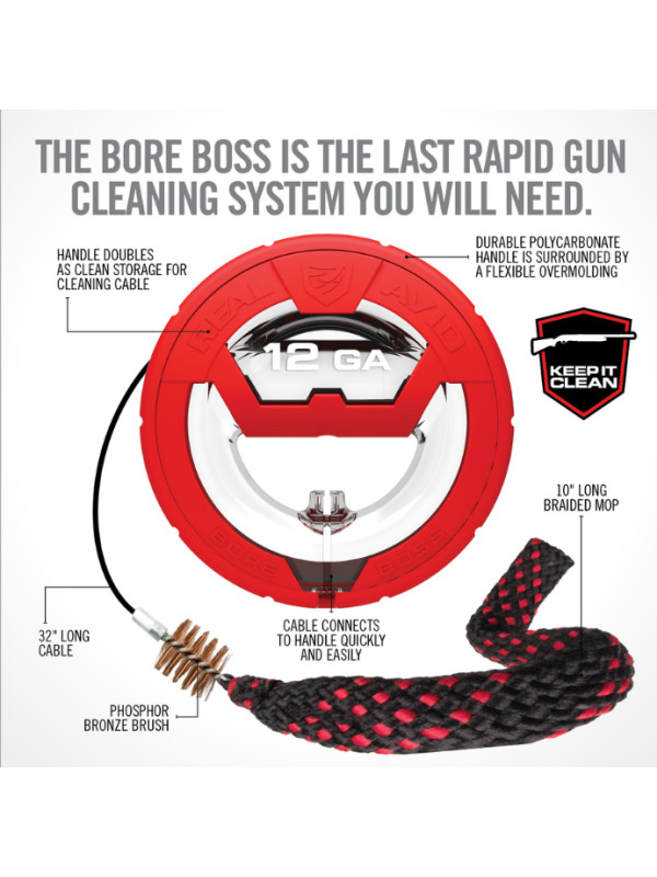CABLE DE NETTOYAGE BORE BOSS - 12GA