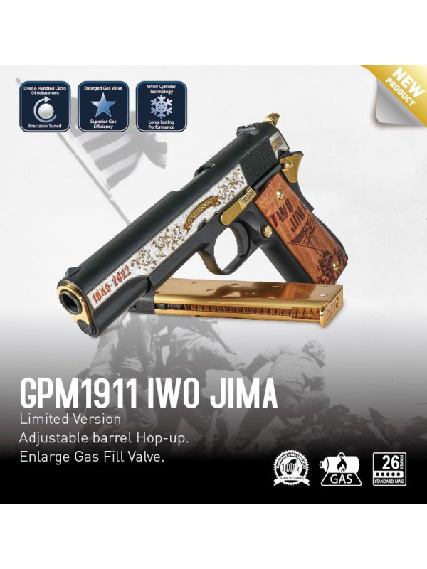 G&G 1911 IWO JIMA Edition limitée à Gaz