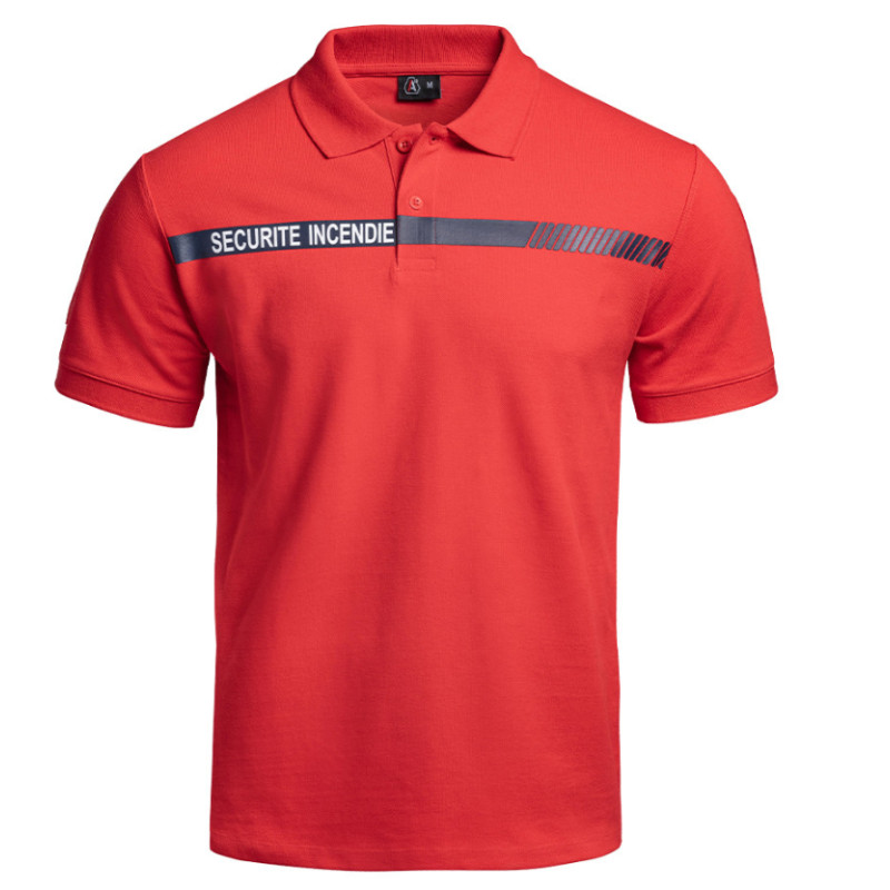 Polo Sécu-One sécurité incendie rouge