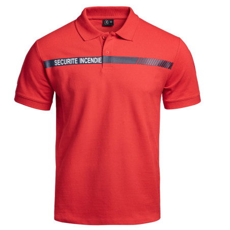 Polo Sécu-One sécurité incendie rouge