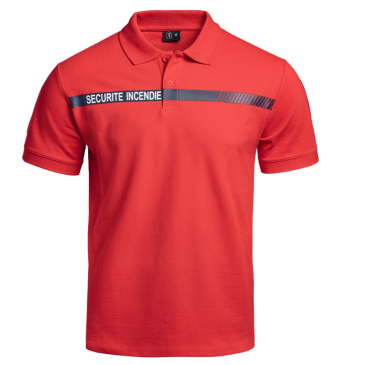 Polo Sécu-One sécurité incendie rouge