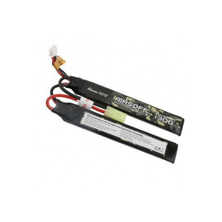 Batterie Lipo 2S 7.4V 1300mAh 25C 2 sticks Genspow