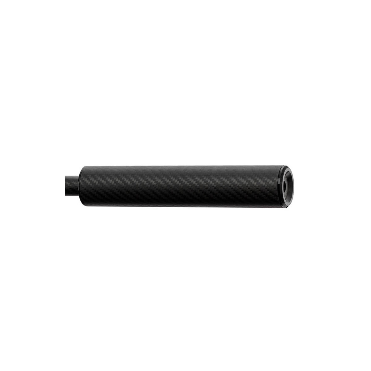 Silencieux carbone 40x200mm avec mousse storm pc1