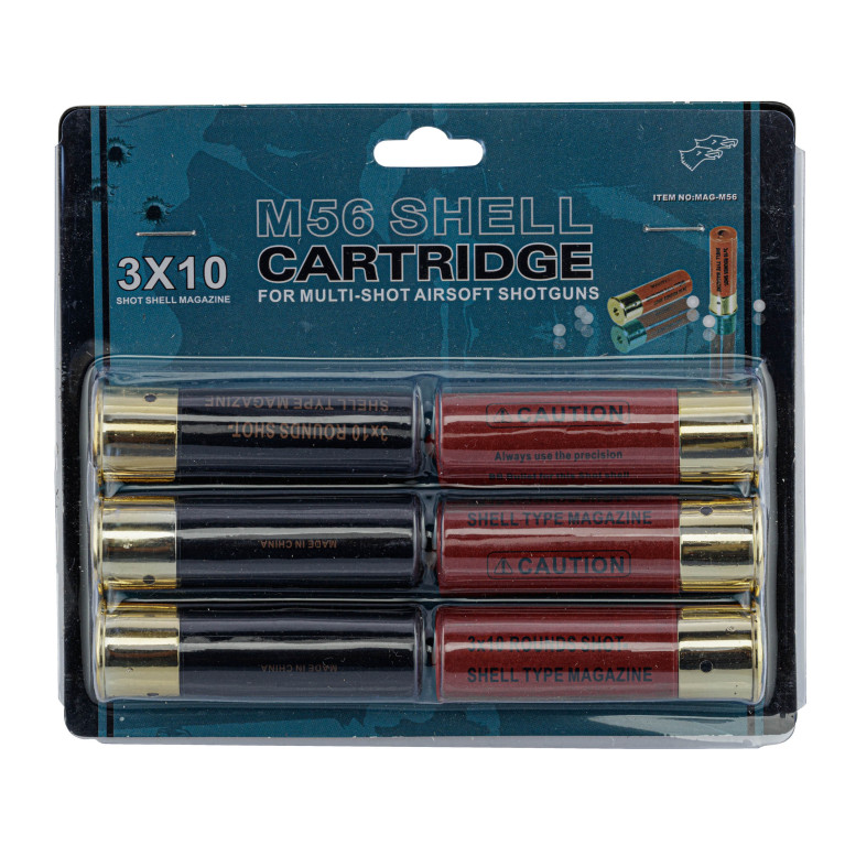 Pack de 6 cartouches 30 billes pour fusil à pompe STF12
