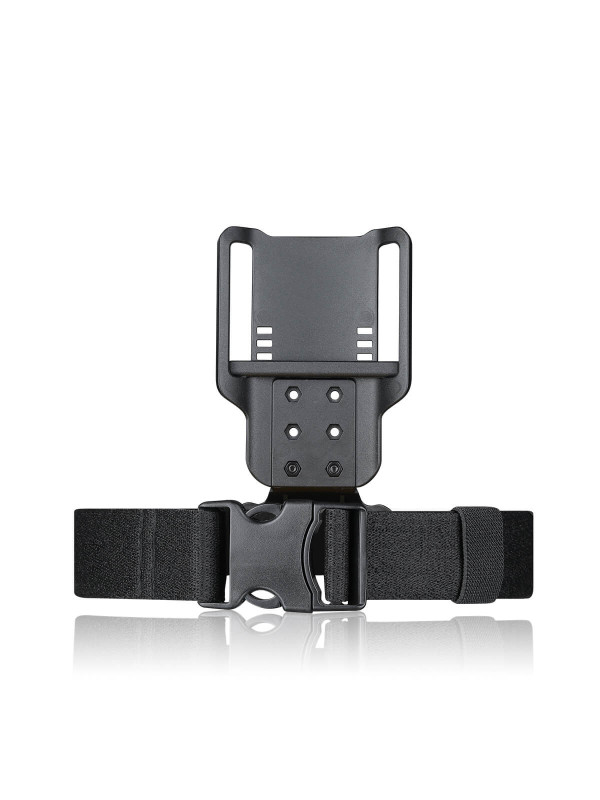 PLATEFORME JAMBE CEINTURE NOIR AMOMAX