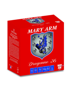 25 Cartouches MARY ARM DRAGONNE CALIBRE 12 - 36GR- BJ - PB 6