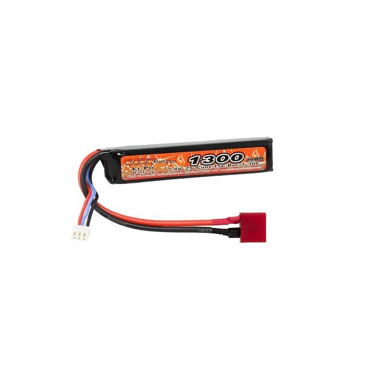 BATTERIE LI-PO 7.4V 1300MAH 1 STICK DEAN