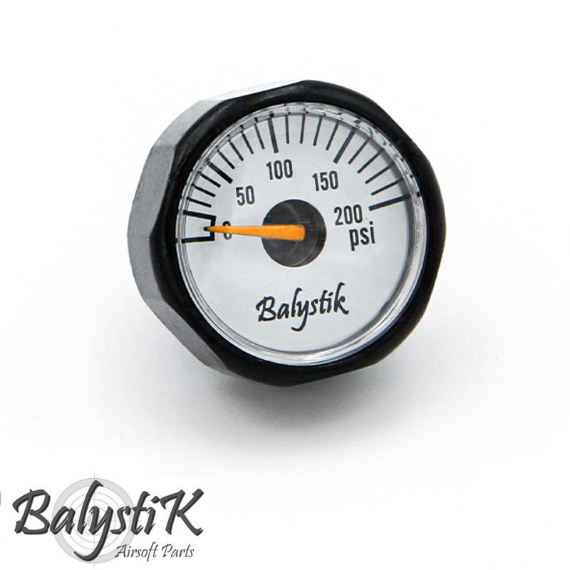 Balystik manomètre 200 psi pour régulateur HPA