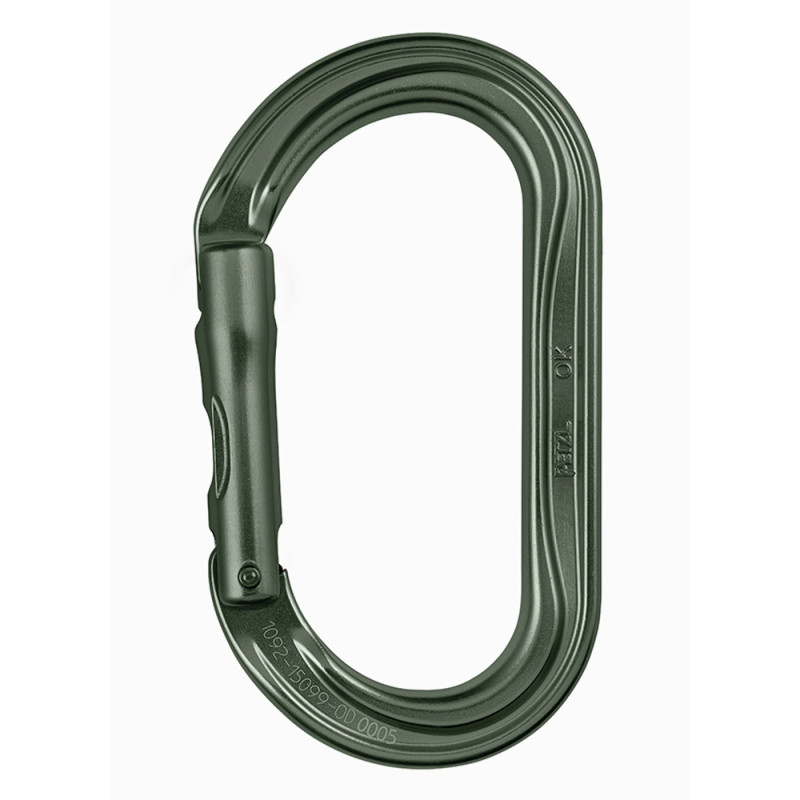 MOUSQUETON OVALE OK PETZL SANS VERROUILLAGE