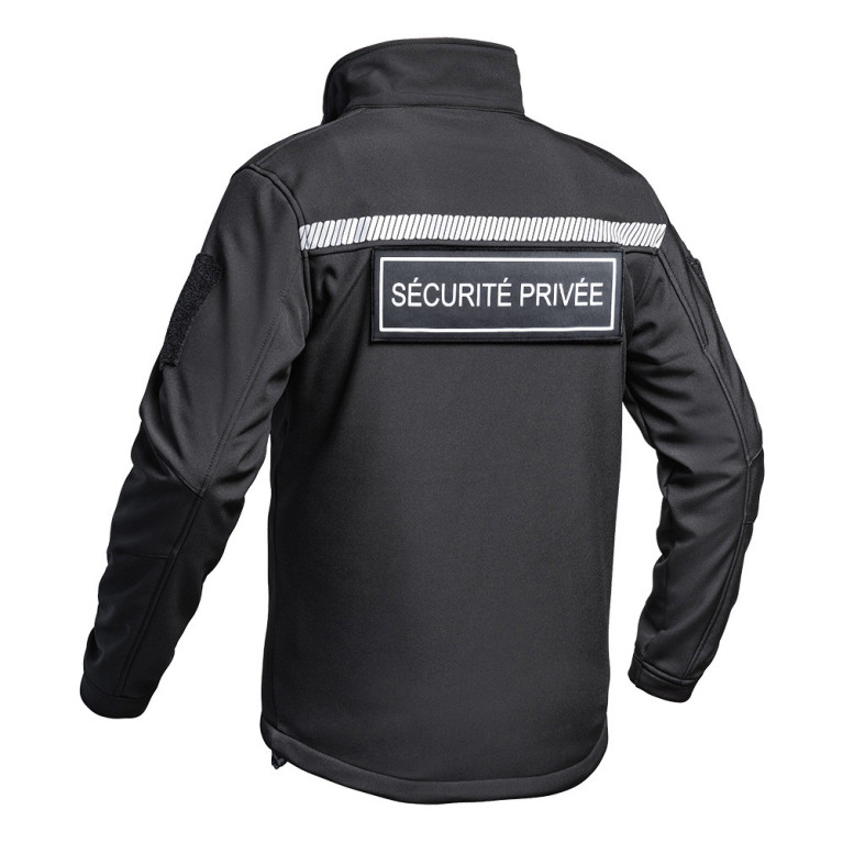 Veste Softshell SÉCU-ONE HV-TAPE Sécurité Privée noir