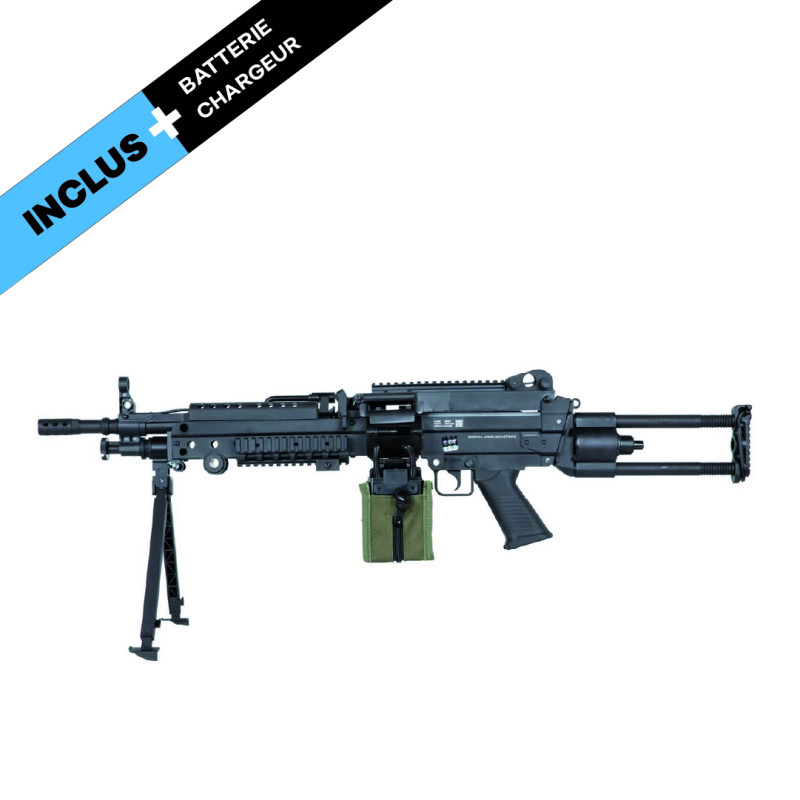 PACK MITRAILLEUSE M249 PARA FLEX SPECNA ARM NOIR