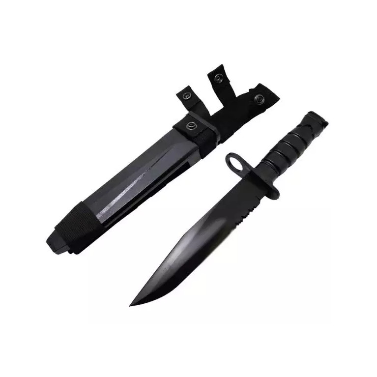 Couteau Baïonnette Factice Caoutchouc M10 S&T Armament - Noir