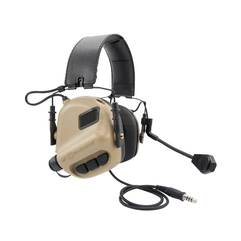 Casque micro M32 tan - EARMOR