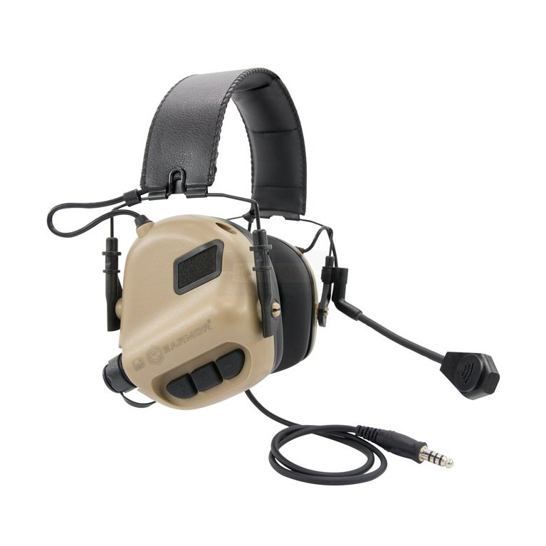 Casque micro M32 tan - EARMOR