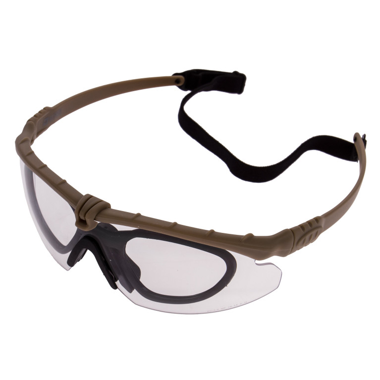 Lunettes Nuprol Battle pro avec Insert Tan/Clear