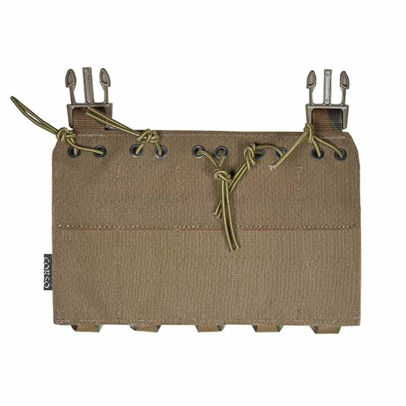 PORTE  CHARGEUR FRONTAL 9MM MP5/MP7 MOLLE LASER CUT
