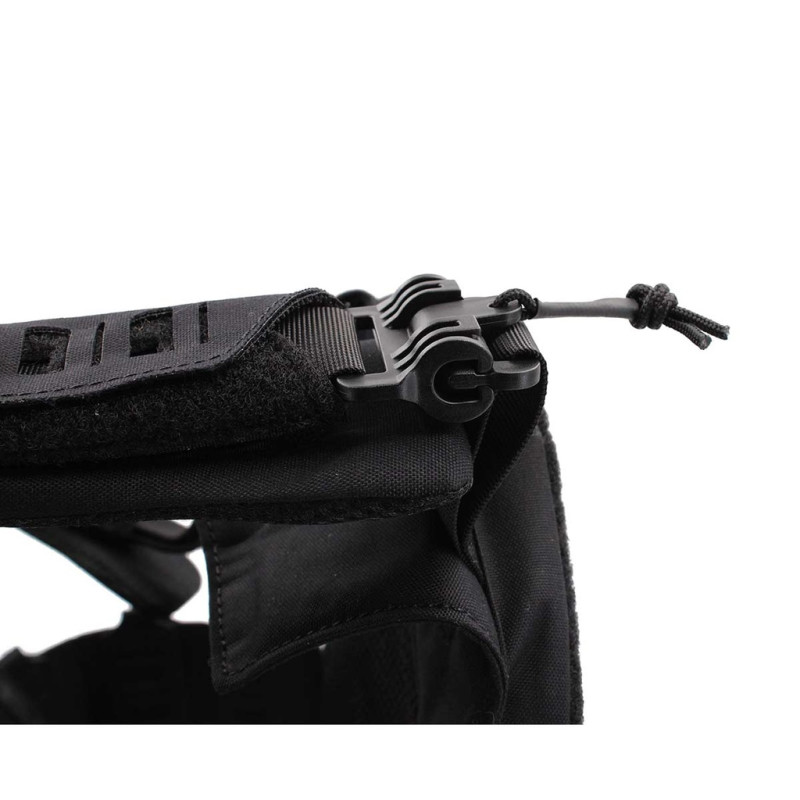 Gilet tactique porte-plaques Drake MK4 Noir- Corso Tactical