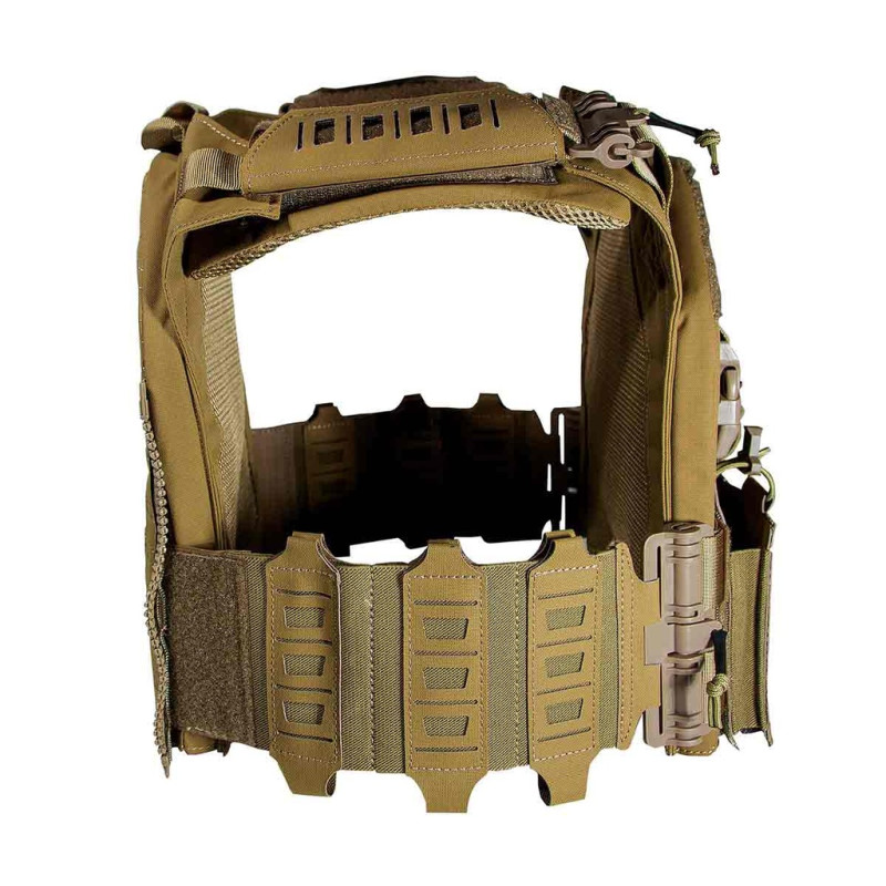 Gilet tactique porte-plaques Drake MK4 Coyote - Corso Tactical