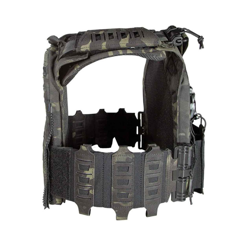 Gilet tactique porte-plaques Drake MK4 Multicam Black- Corso Tactical