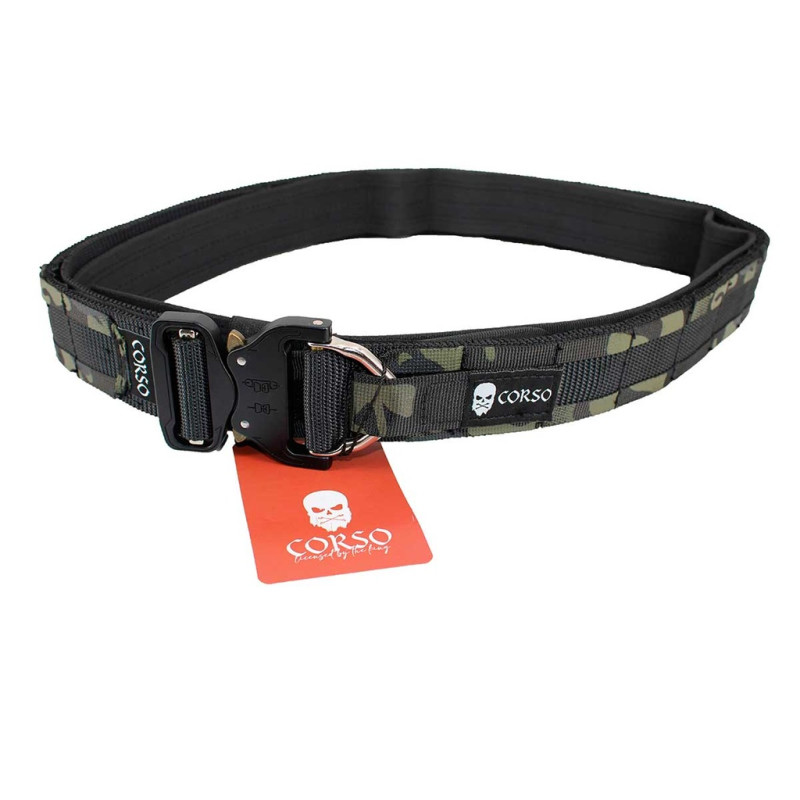 CEINTURON TACTIQUE HOOK MOLLE MK2 CORSO TACTICAL MULTICAM BLACK