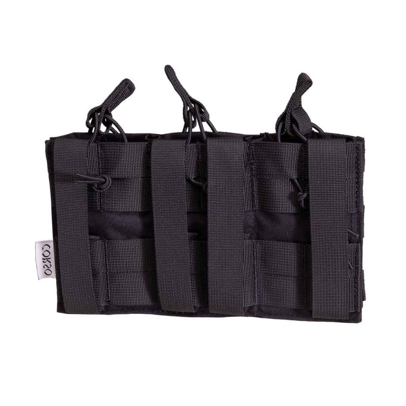 Poche porte-chargeurs triple M4 Dagger MOLLE Noir - Corso Tactical
