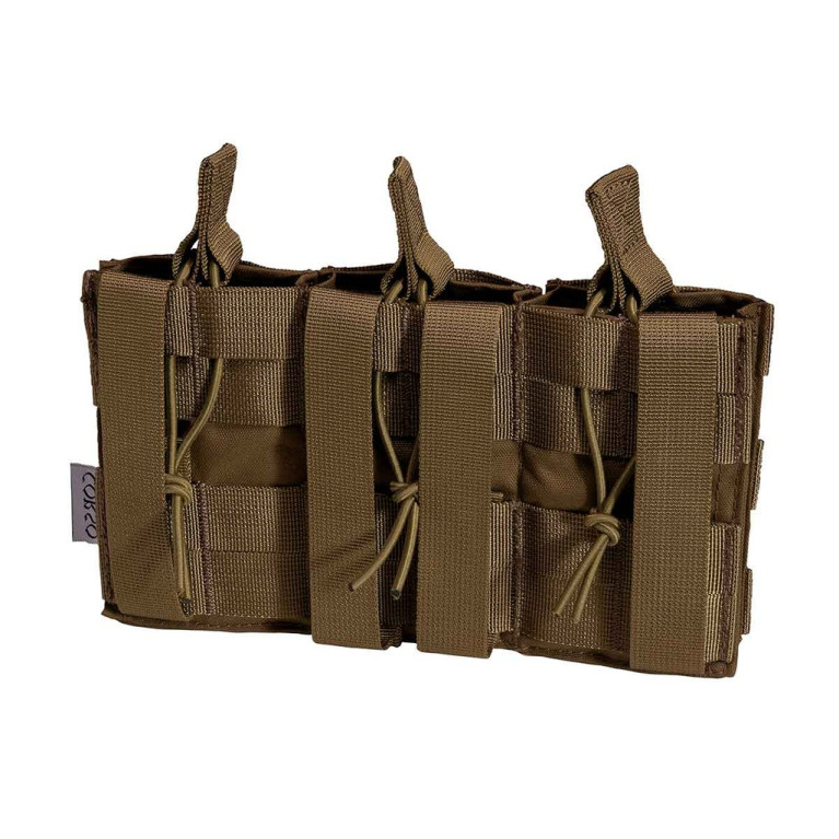 Poche porte-chargeurs triple M4 Dagger MOLLE Coyote - Corso Tactical