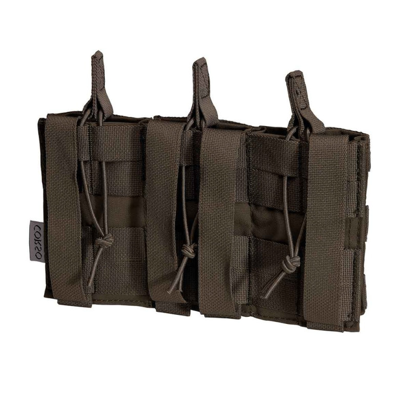 Poche porte-chargeurs triple M4 Dagger MOLLE Ranger Green - Corso Tactical