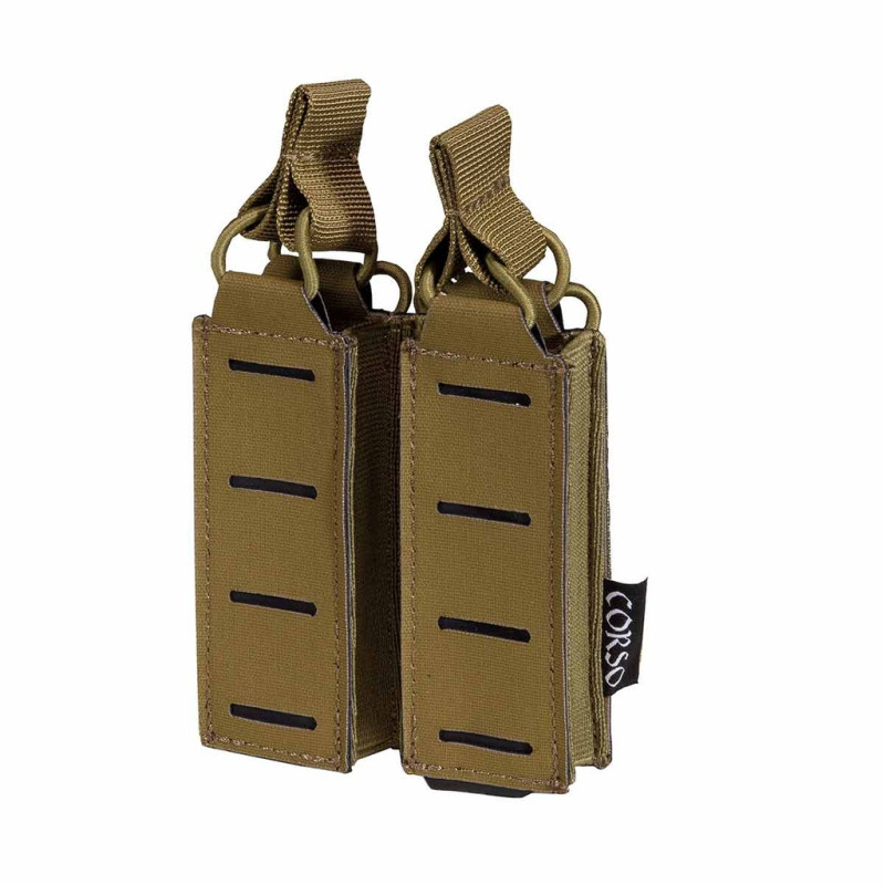 Poche porte-chargeurs double pour pistolet Dagger MK1 Laser Coyote - Corso Tactical