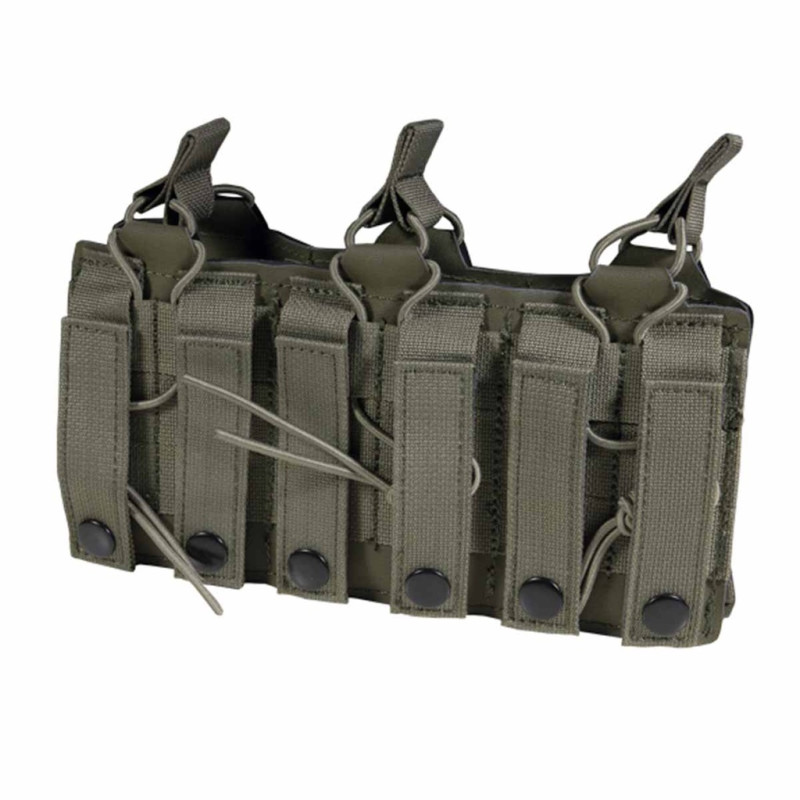 TRIPLE PORTE CHARGEUR M4/5.56 DAGGER MK1 LASERCUT CORSO TACTICAL RANGER GREEN